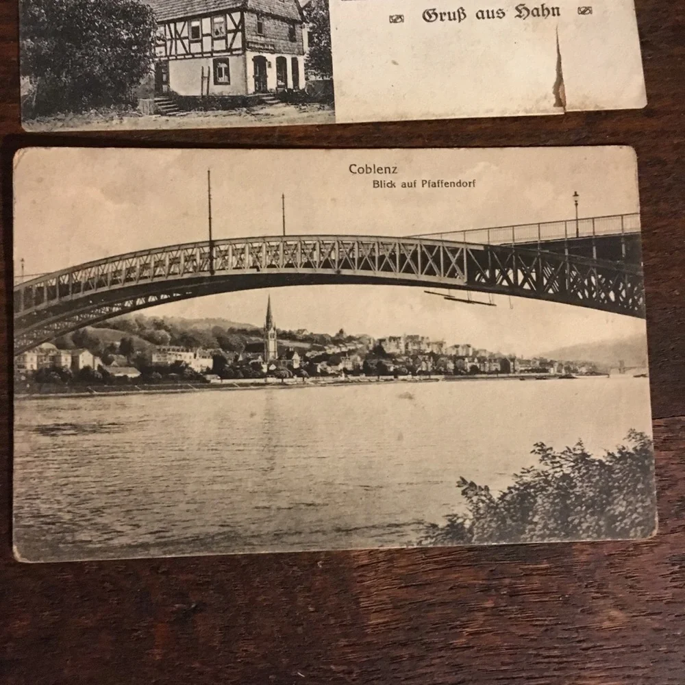 2 Antique Postcards Ephemera Lot